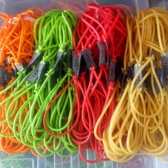 Round rubber band 1745 latex tube rubber band slingshot rubber band traditional stainless steel slingshot leather outdoor