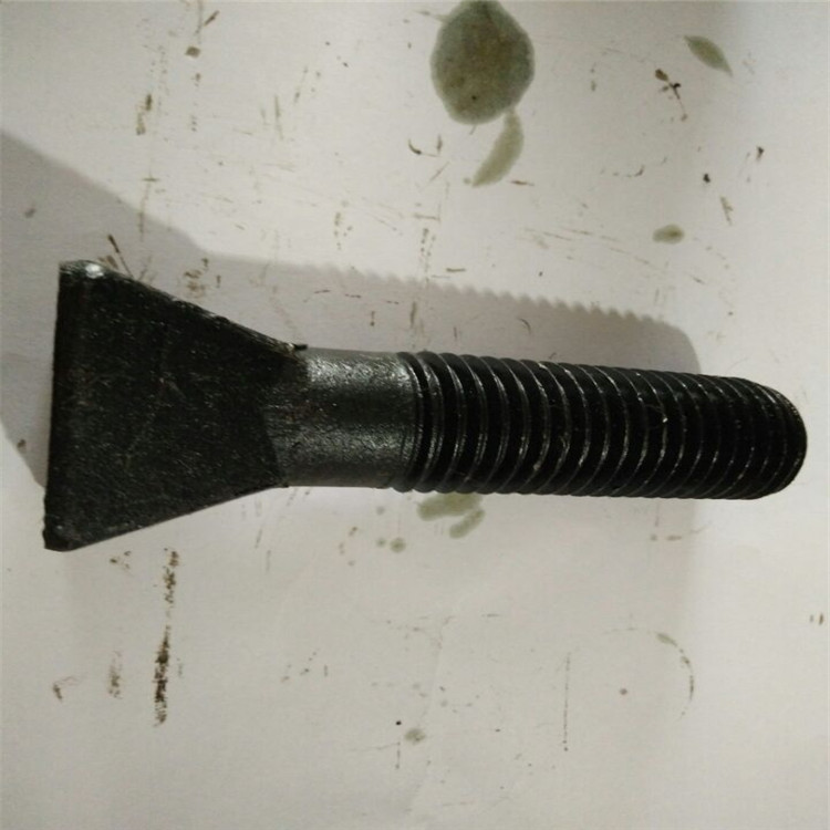 现货高强度斗型螺栓 M16-M64矿山用方头斗型螺丝 45#发黑螺栓螺母