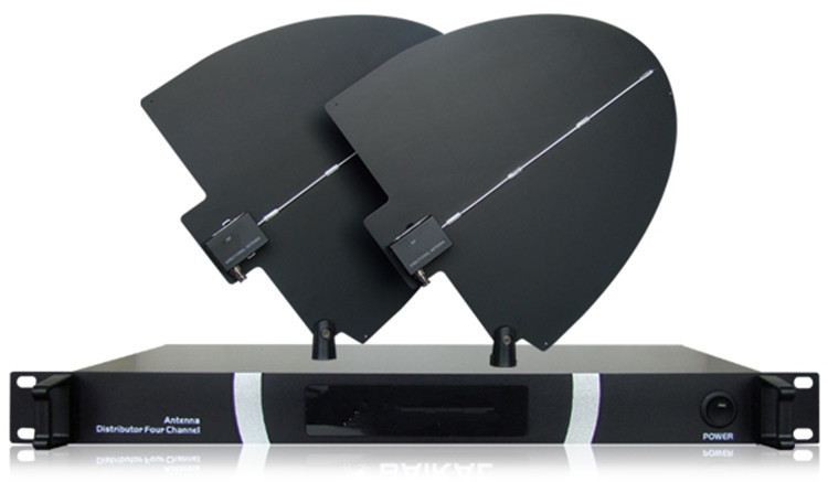 无线麦克风信号放大器 放大信号400米有效接收距离 一拖四