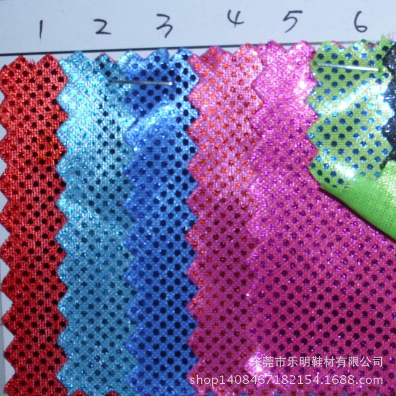 MB7028时尚亮晶晶针织烫金银舞台布打底裤布鞋材服装用布