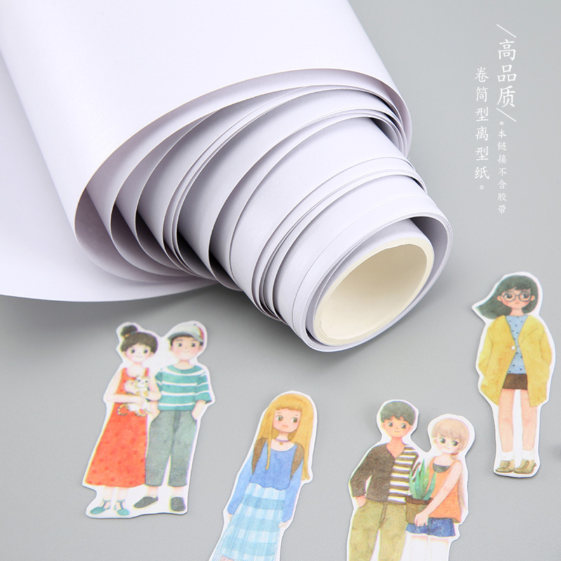 Reel blank Release Paper Hand account Paper tape Sticker wide 10cm Roll 10m/5m Optional