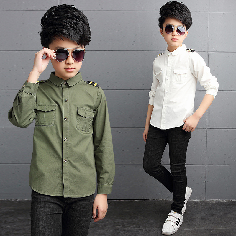 2023 new children's clothing boys' shirt children's long-sleeved children's spring white shirt men's spring and autumn Korean fashion spring clothing 2023 new children's clothing boys' shirt children's long-sleeved children's spring white shirt men's spring and autumn Korean fashion spring clothing
