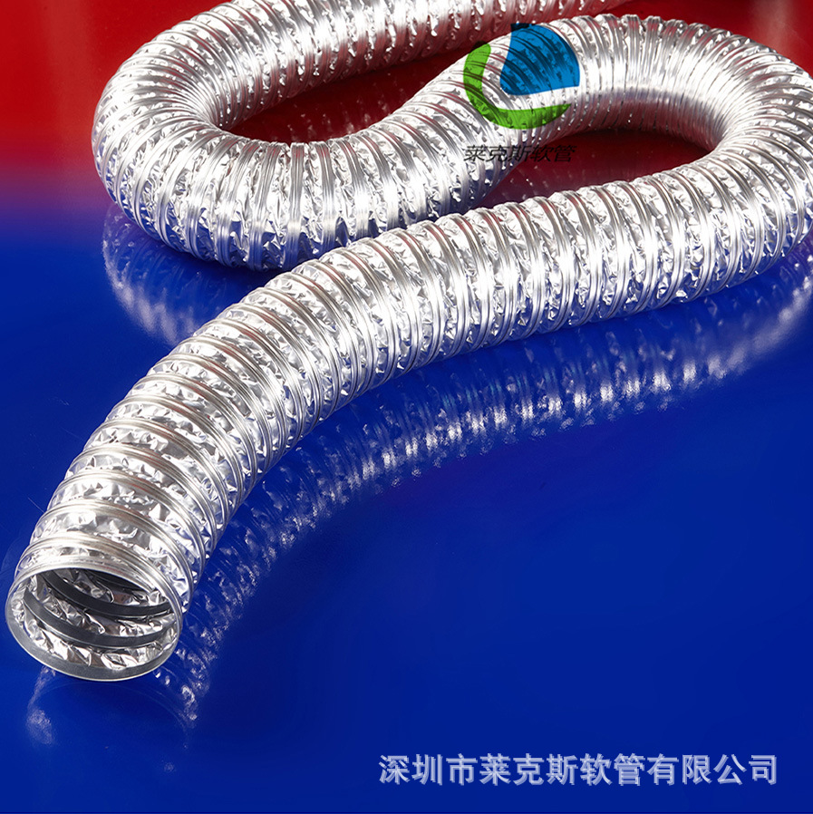 铝箔高温风管双层铝箔通风管耐酸碱高温风管