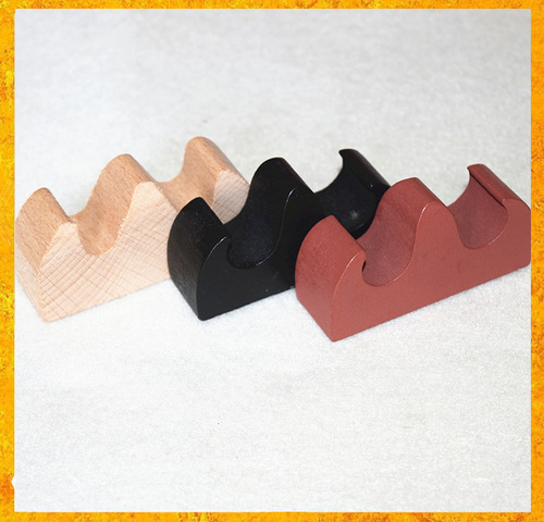 Manufacturer wholesale mountain-shaped solid wood pen holder wooden pen holder calligraphy supplies three colors available