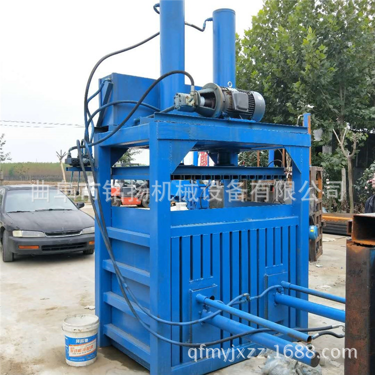 贺州纺织/服装打包机双杠立式废纸箱液压打包机厂