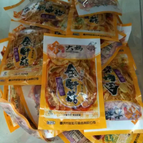 Aunt Song's Pickled Pepper Spicy Enoki Mushroom 2500g Special Rice Vegetables Chongqing Special Snacks
