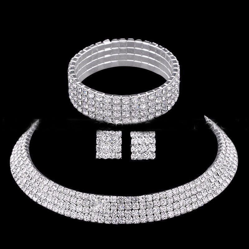 特价供应新娘饰品项圈1到5排锁骨韩版项链回家诱惑同款项圈套装|ms