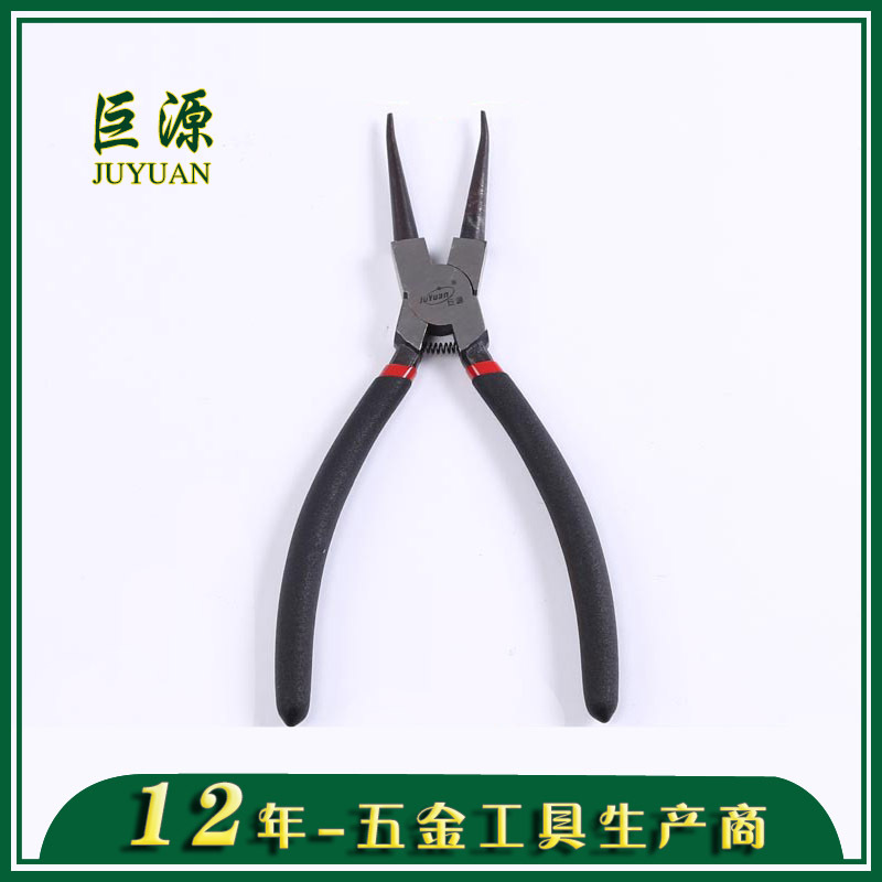 圆嘴工具钳定 制老虎钳8寸内直卡簧钳档圈钳五金工具DIY手工绕线