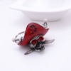 AliExpress hot selling skull creative keychain pendant pendant ornament rubber dice skull keychain ground stall