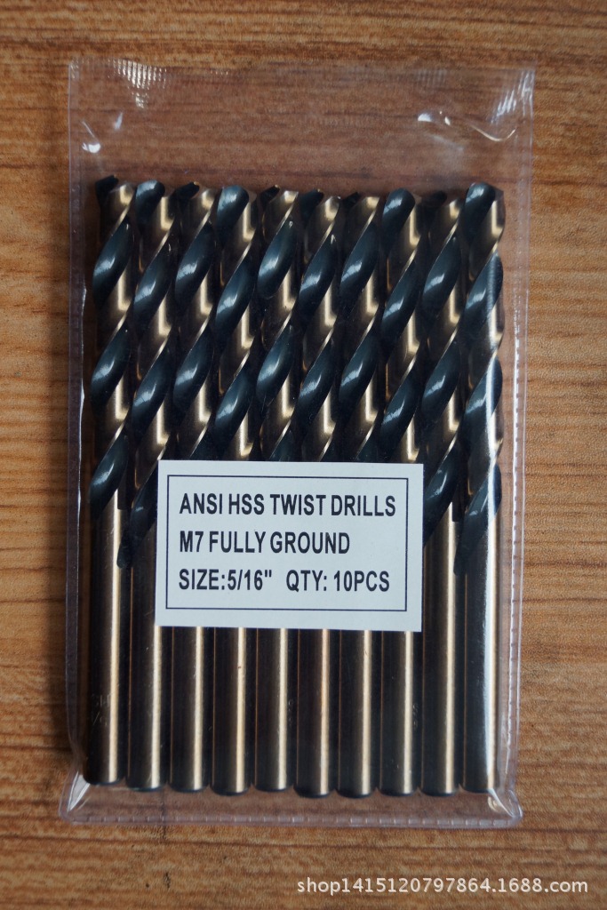 麻花钻头/黑黄钻头/全磨钻头/全磨麻花钻/钻头/含钴钻头/专业钻头