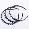 Universal black wavy headband, plastic bangs, hairpins, accessory, Japanese and Korean, South Korea, wholesale
