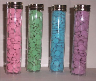 OEM加工玩具胶泥皂染色片爆炸盐泡腾片早教色片水枪爆炸测漏不涨|ms