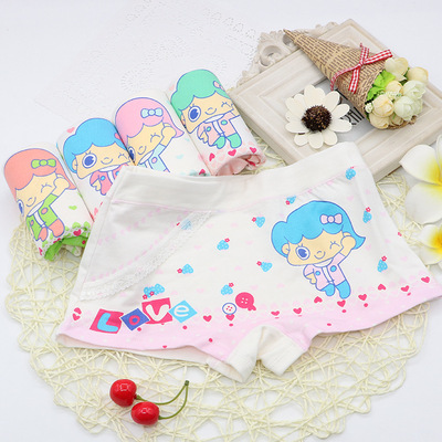 莫代尔棉童内衣内裤批发卡通女童内裤多色多码儿童宝宝透气三角裤|ms