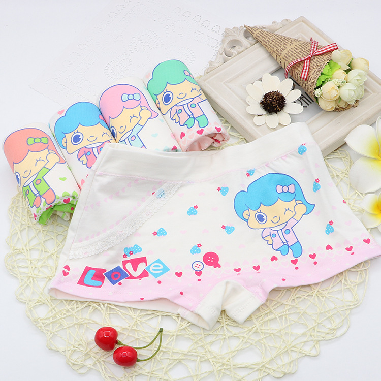 莫代尔棉童内衣内裤批发卡通女童内裤多色多码儿童宝宝透气三角裤|ms