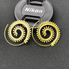 Trend spiral, earrings with gears, European style, wholesale