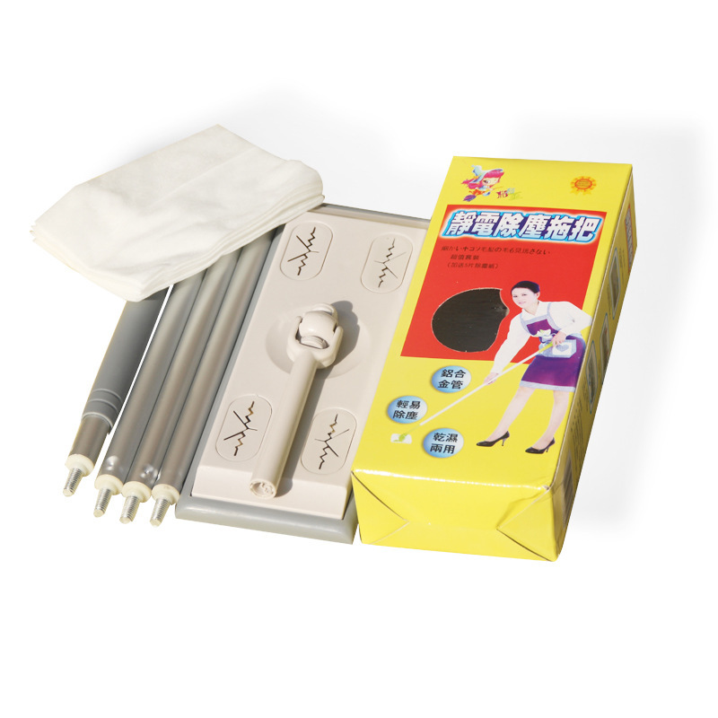 Electrostatic dust removal paper mop disposable dust removal paper floor wipes threaded small flat mop factory wholesale