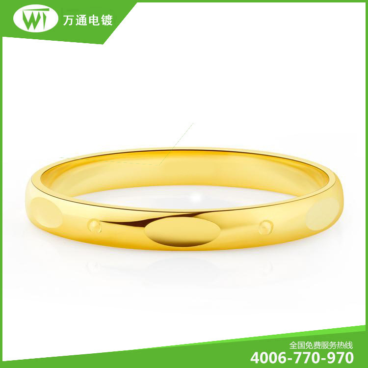 东莞真空电镀厂供应不锈钢戒指电镀24k金加工 首饰镀金加工