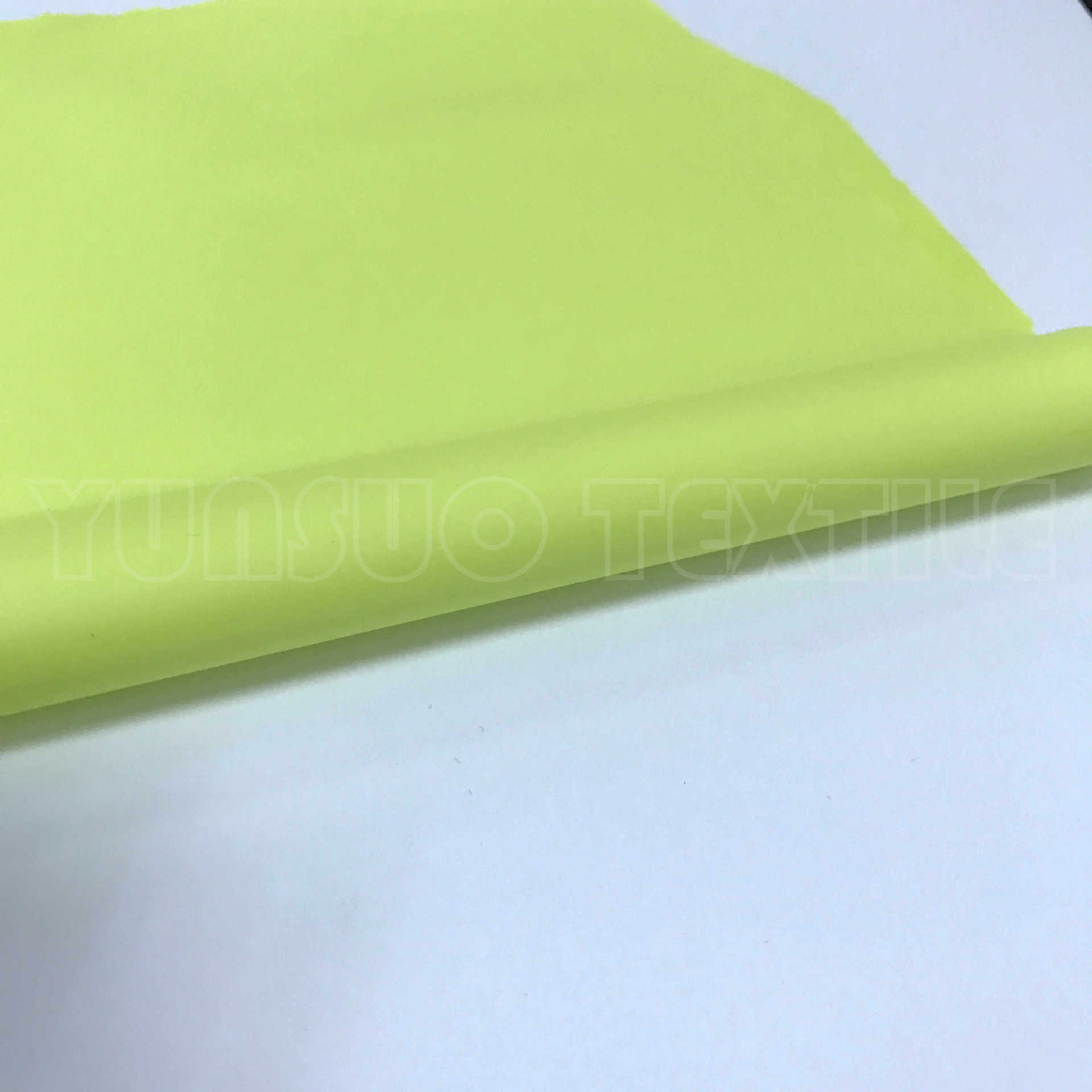 荧光绿半透明聚氨酯 TPU TPU面料 TPU薄膜  新型服装面料