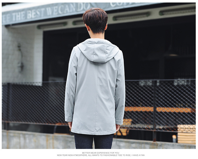 Hooded Jacket in Gray