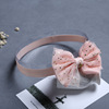 Children's hair accessory, gauze headband with bow, Korean style, Aliexpress