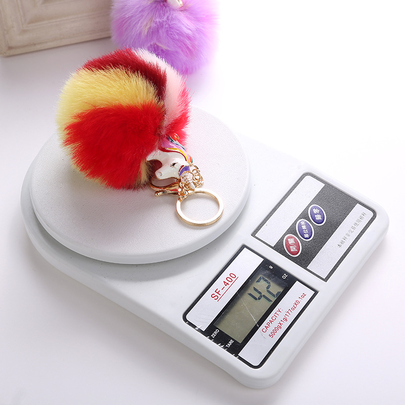 50g Weight Keychain Classification 1 Piece Quantity Daily Occasion Plush, Metal Material Unisex Gender Cute, Sweet Style 1 Piece Cute Sweet  Plush Metal Unisex Keychain 1