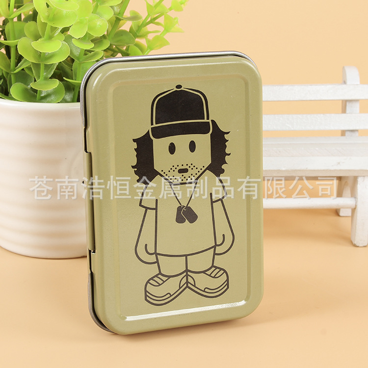 供应包装马口铁盒 迷你翻盖 扑克收纳游戏卡片包装金属盒