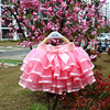 Girl's skirt with bow, children's hair band, tutu skirt, wholesale