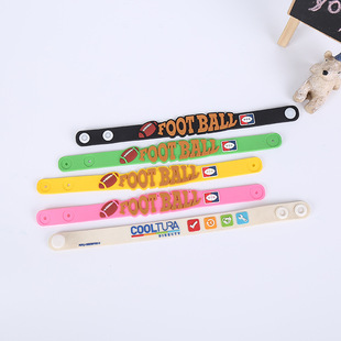Various styles PVC bracelet soft rubber cartoon creative winding bracelet sports bracelet large wholesale