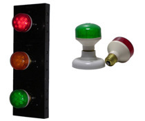 南京都特滑触线三相电源指示灯【警仕牌】ZS-9带板，螺口卡口