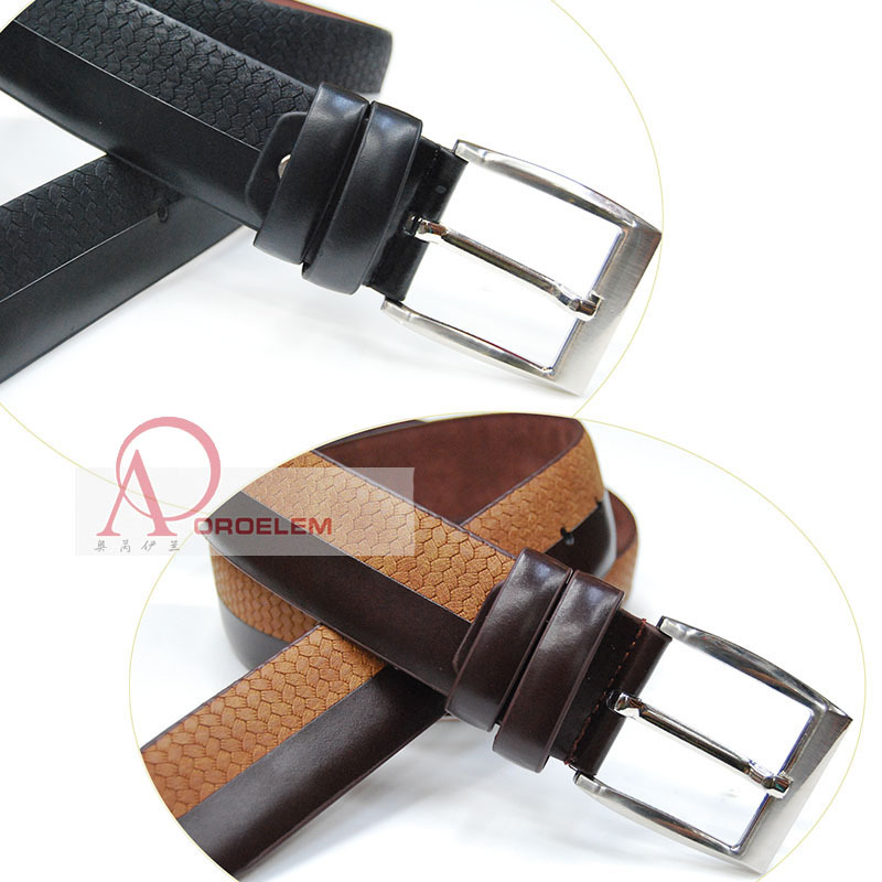 Men's Casual Personality Belt Business Imitation Leather Men's Belt Belt Factory N33 Item Picture