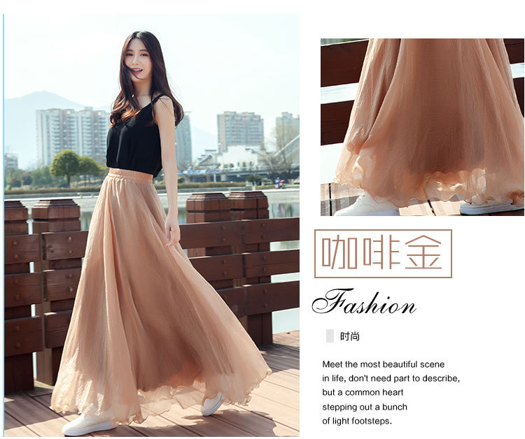 Jupe en Mousseline de soie - Ref 3441566 Image 46