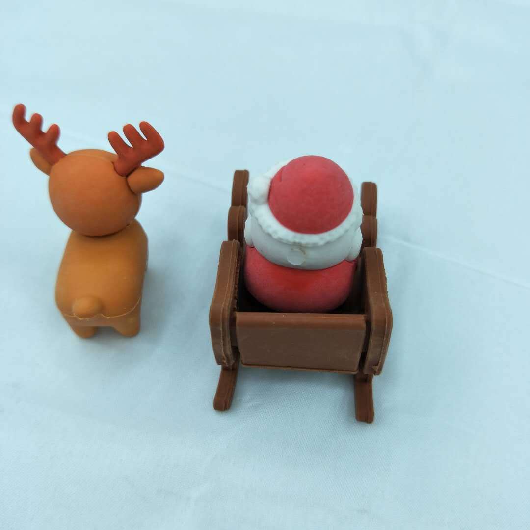 厂家定做小咕咚拉链袋装 圣诞小人帽子靴子造型套装学生奖品批发详情图8