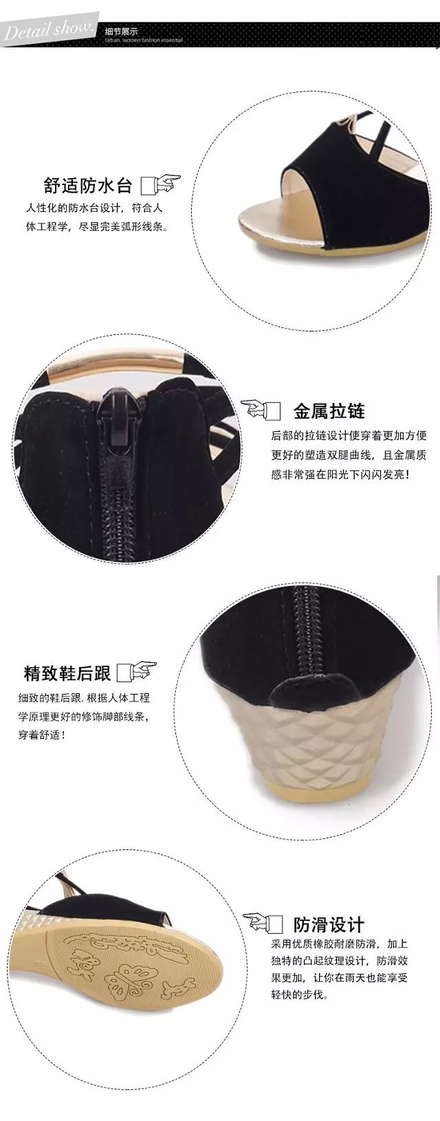 Chaussures été pour femme en Caoutchouc - Ref 3346040 Image 12