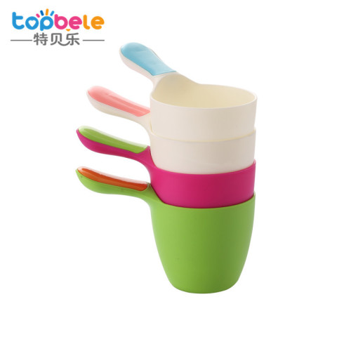 topbele baby shampoo cup children's shampoo cup baby bath spoon frog shampoo shower toddler shampoo spoon
