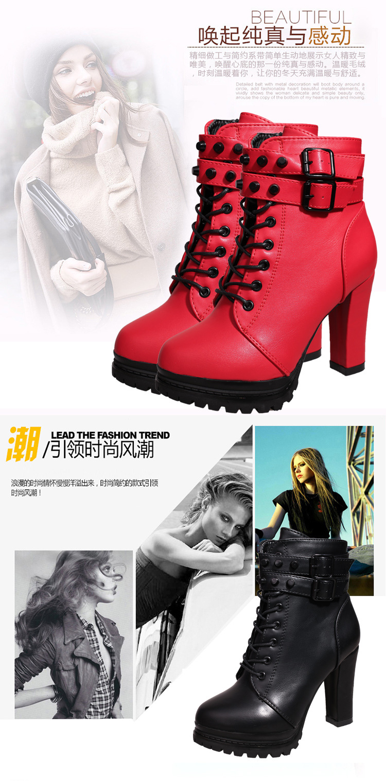 Bottes femme en PU artificiel - Ref 3355528 Image 8