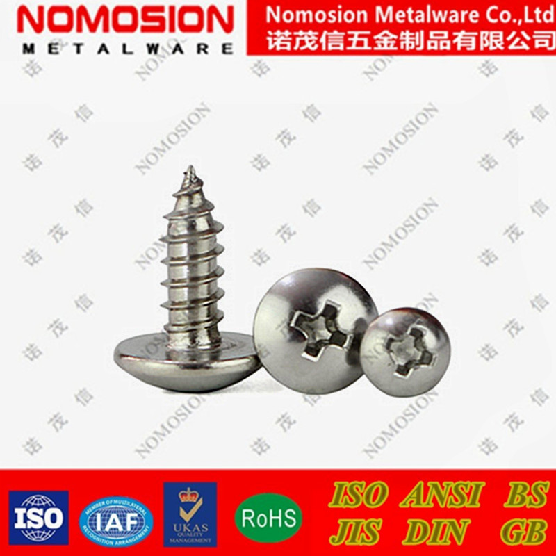 316不锈钢自攻螺丝大扁头十字蘑菇头螺丝钉木螺丝钉ST4.2 ST4.8