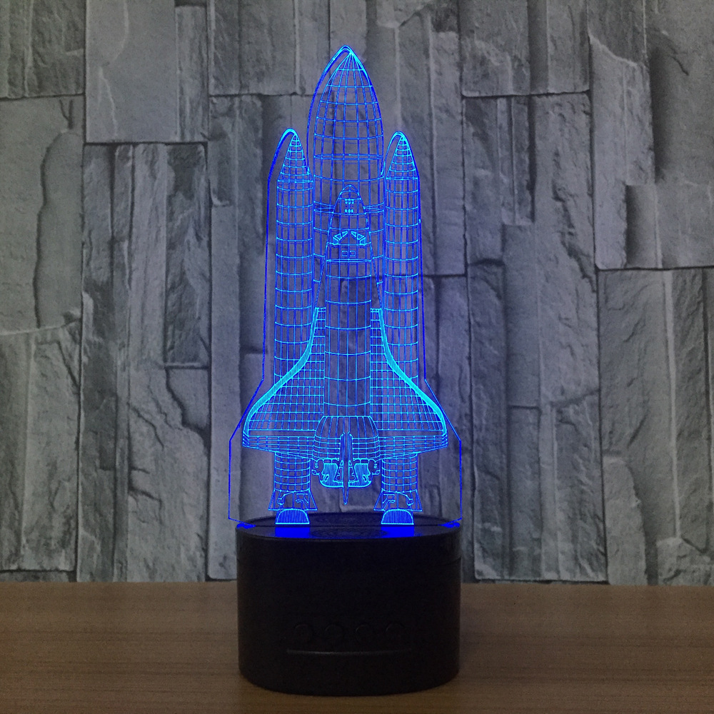 创意灯 相框式3d灯七彩遥控触摸礼品氛围台灯小夜