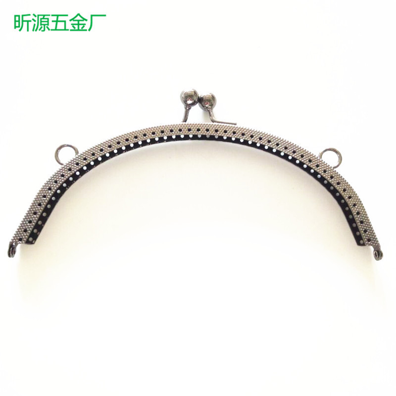 厂家供应 优质枪色针孔口金较 钱包扣，箱包五金扣，皮具五金口，