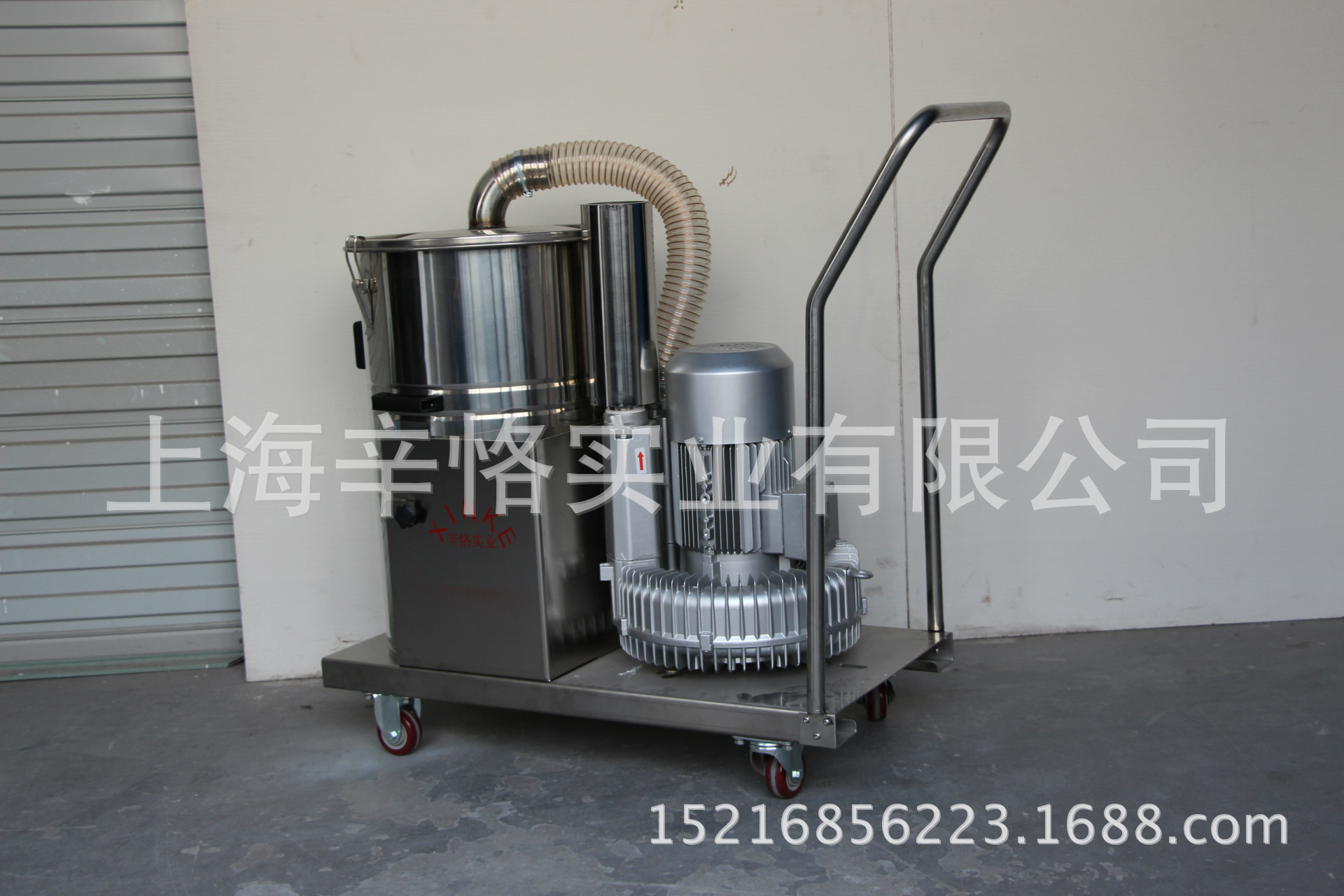 120L不锈钢材质工业吸尘器 定制脉冲反吹移动式工业除尘器