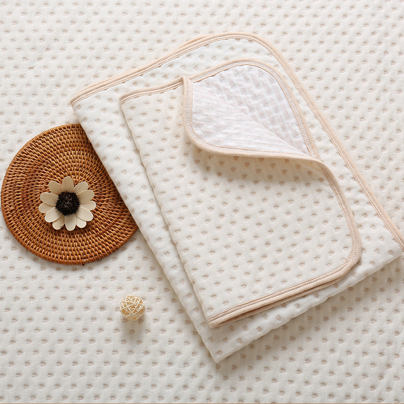 彩棉嬰兒隔尿墊 秋冬新款寶寶彩棉防水墊子 母嬰用品壹件代發