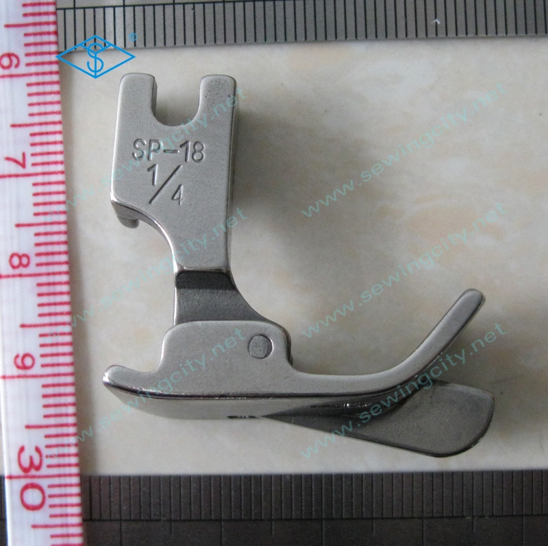 工业缝纫机平车切线压脚SP-18止口压脚全钢 左右止口挡边压脚带刀