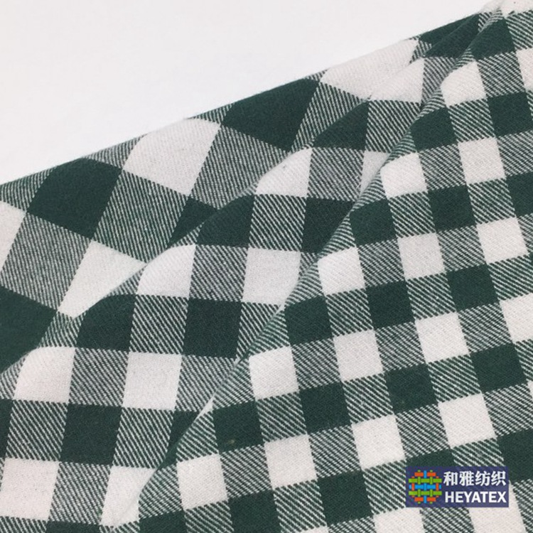 21支斜纹磨毛朝阳格 色织格子绒布多种格宽秋冬衬衫面料现货H4459