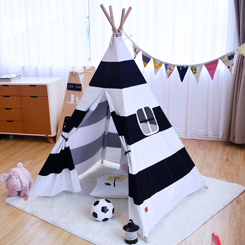 teepee tent 公主帳篷兒童帳篷遊戲玩具屋過家家夢想塗鴉印第安小