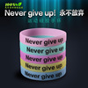 Fashionable bracelet with letters suitable for men and women, silica gel accessory, European style, English letters