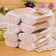 Makeup cotton swabs sanitary sticks / double-ended wood sticks sanitary sticks dust-free cotton swabs