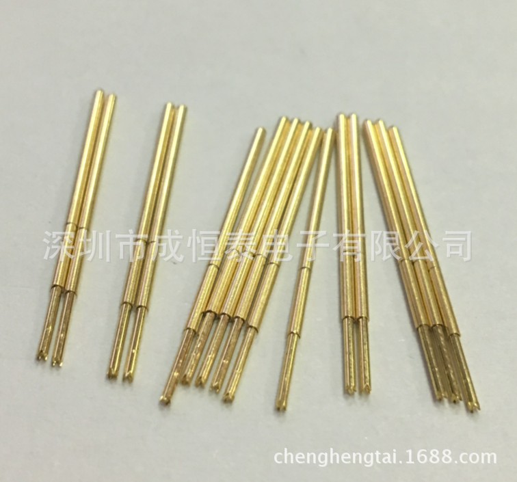 1.3弹簧测试针 PM75-Q1 PAM75-Q1 直上四爪头镀金 PCB板探针