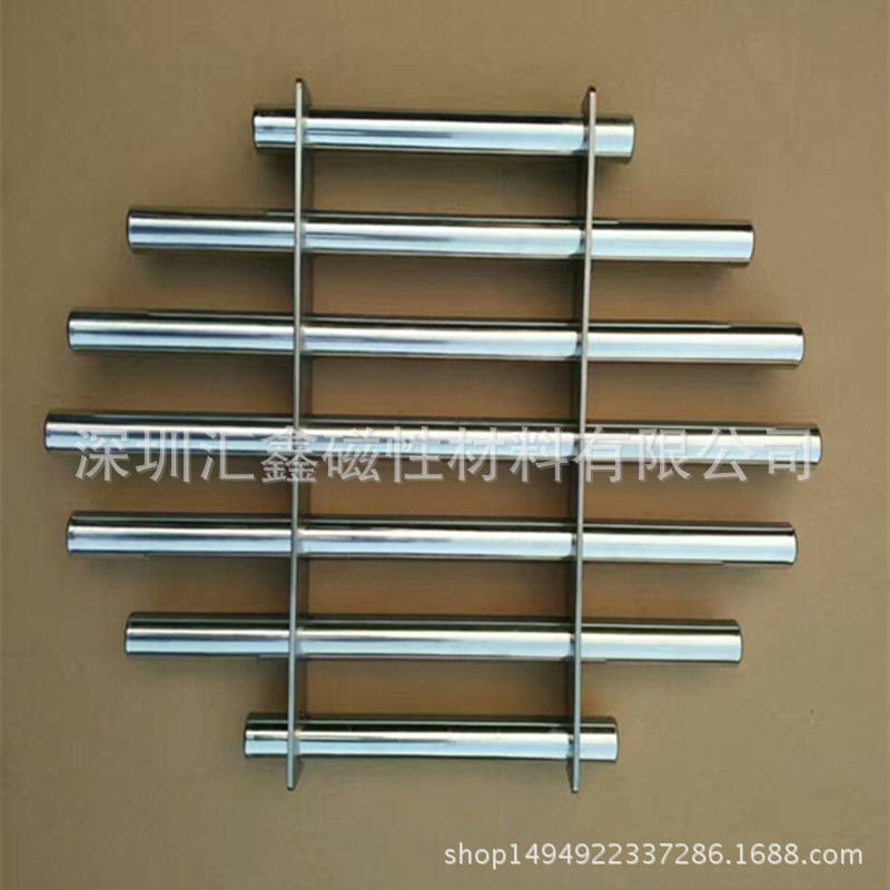 供应D22毫米单层圆形管径22毫米1万高斯磁力架  除铁器磁力棒