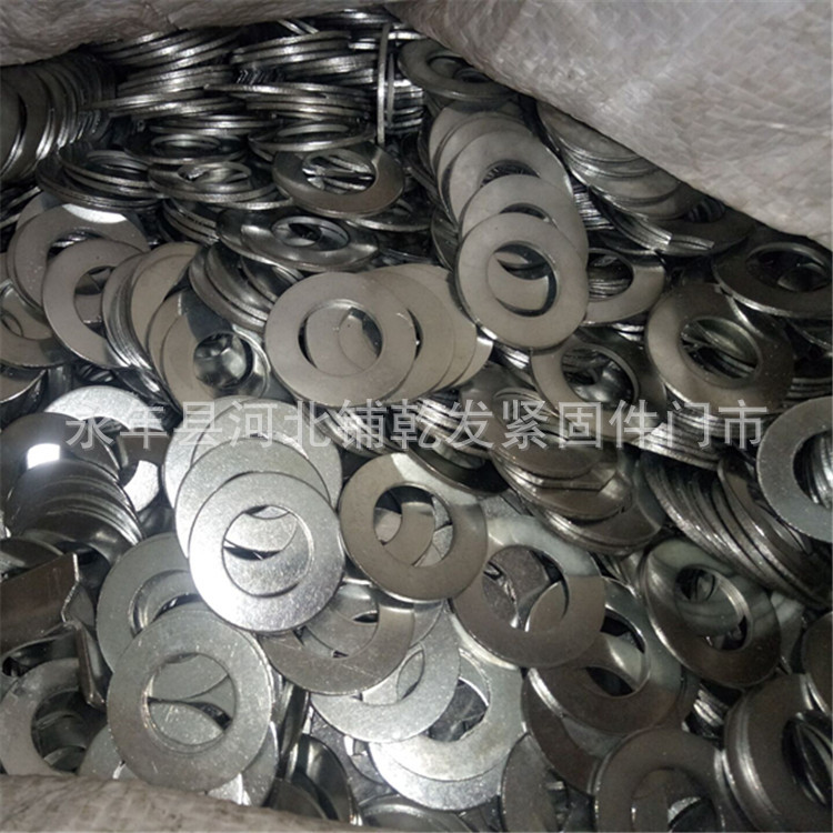 现货供应 镀锌白钢板平垫圈16×30×1.5 各种国标非标围标垫圈