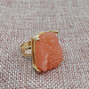 Sansui, crystal, ring with stone, European style, with gem