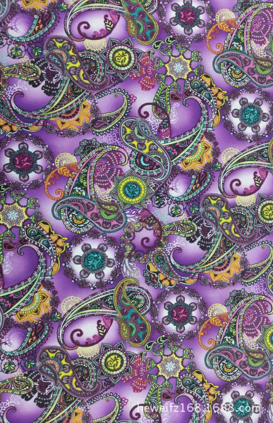 转移印花厂F9150 供应花型加工印花可印雪纺 涤棉 针织等服装面料